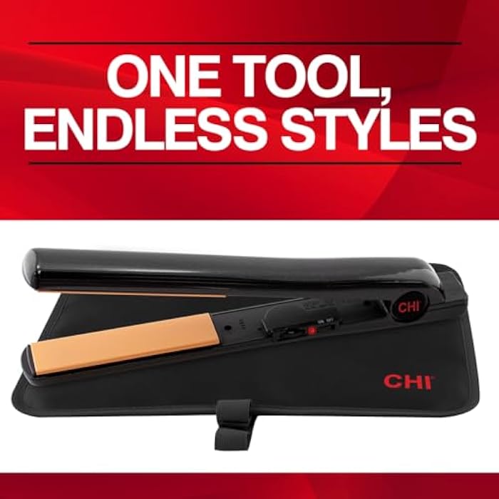 CHI Expert Classic Tourmaline Ceramic 1 Flat Iron in Onyx Black - Image 5